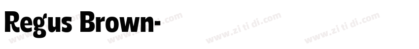 Regus Brown字体转换